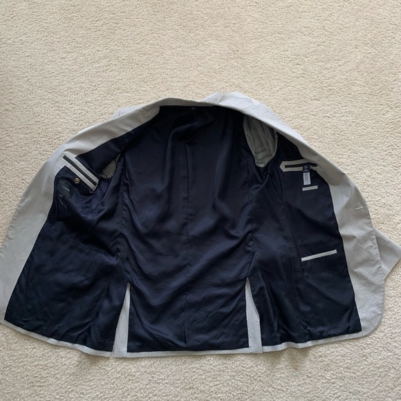 J.Crew Ludlow Cotton Striped Blazer 40L - Picture 6 of 8